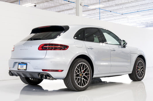 AWE Tuning Porsche Macan Touring Edition Exhaust System - Diamond Black 102mm Tips - Precision R