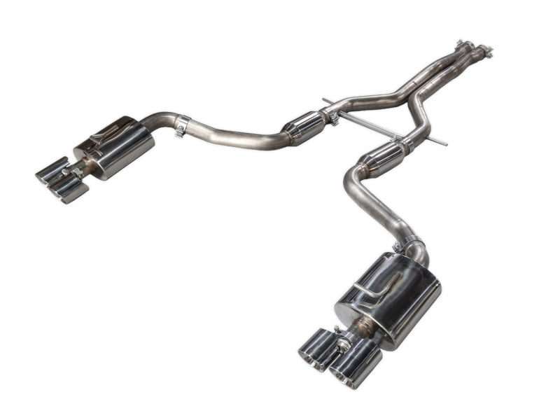 AWE Tuning Porsche Panamera S/4S Touring Edition Exhaust System - Polished Silver Tips - Precision R