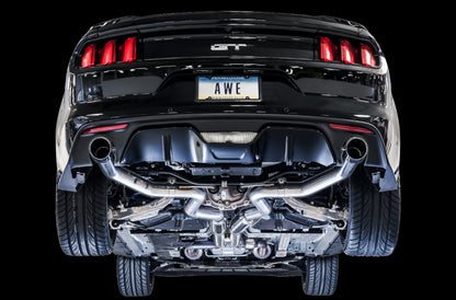 AWE Tuning S550 Mustang GT Cat-back Exhaust - Track Edition (Chrome Silver Tips) - Precision R