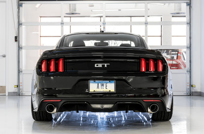 AWE Tuning S550 Mustang GT Cat-back Exhaust - Track Edition (Chrome Silver Tips) - Precision R