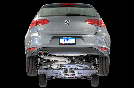 AWE Tuning VW MK7 Golf 1.8T Track Edition Exhaust w/Chrome Silver Tips (90mm) - Precision R