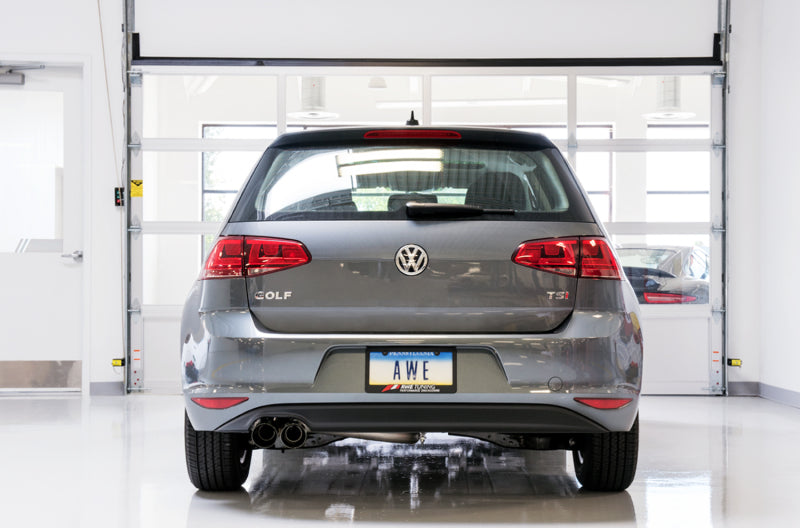 AWE Tuning VW MK7 Golf 1.8T Track Edition Exhaust w/Diamond Black Tips (90mm) - Precision R