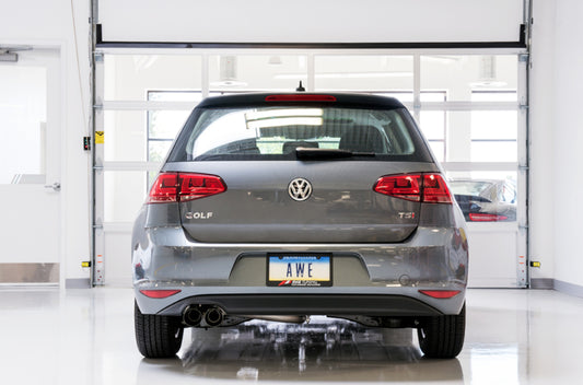 AWE Tuning VW MK7 Golf 1.8T Track Edition Exhaust w/Diamond Black Tips (90mm) - Precision R