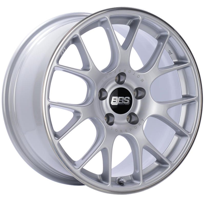 BBS CH-R 18x8.5 5x112 ET38 Brilliant Silver Polished Rim Protector Wheel -82mm PFS/Clip Required - Precision R