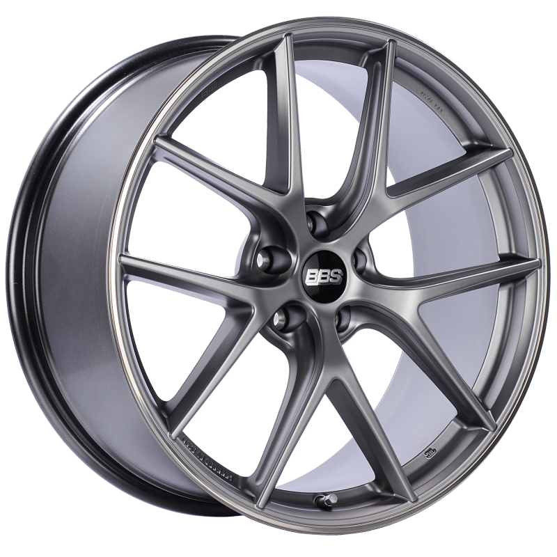 BBS CI-R 20x9 5x120 ET25 Platinum Silver Polished Rim Protector Wheel -82mm PFS/Clip Required - Precision R