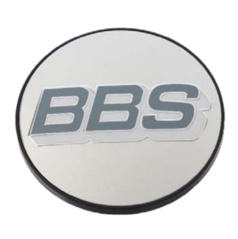 BBS Center Cap 56mm Polished/Grey & White - Precision R