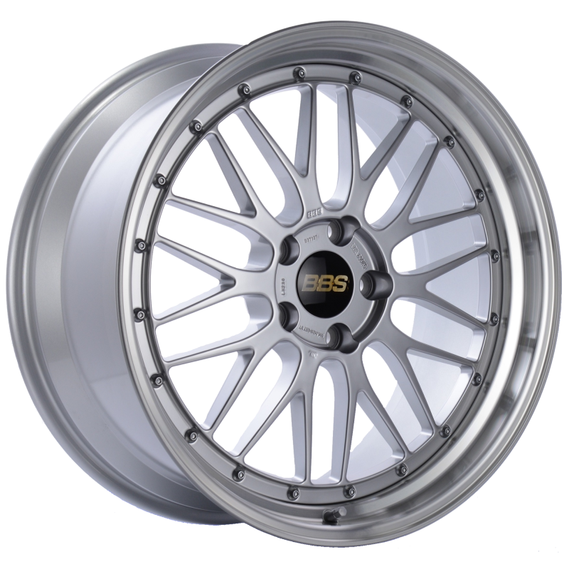 BBS LM 20x9.5 5x120 ET37 Diamond Silver Center Diamond Cut Lip Wheel -82mm PFS/Clip Required - Precision R