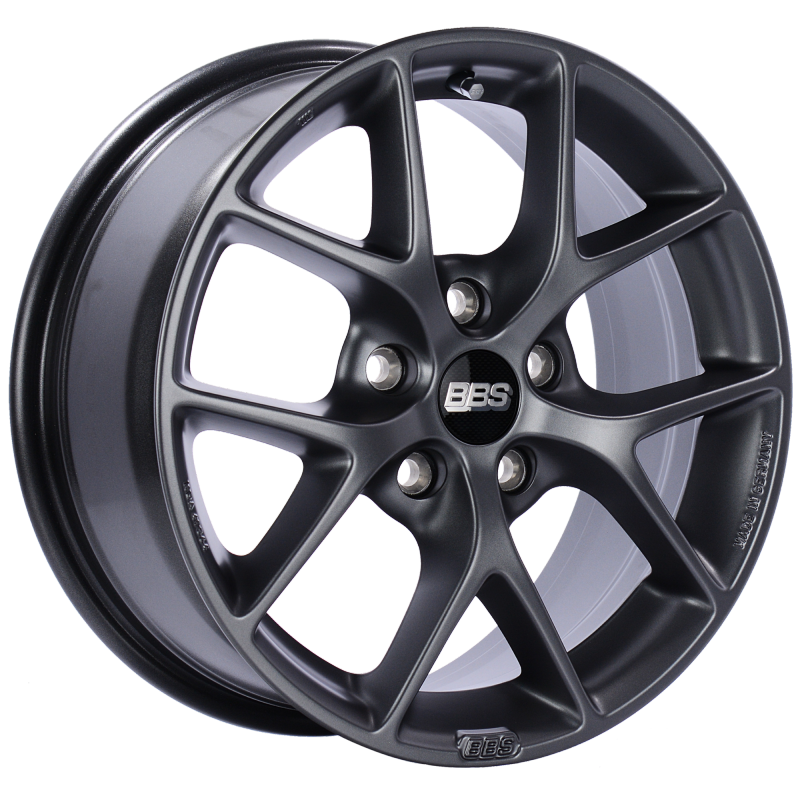 BBS SR 16x7 5x112 ET48 Satin Grey Wheel -82mm PFS/Clip Required - Precision R