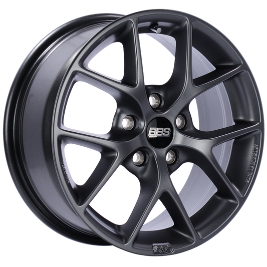 BBS SR 16x7 5x112 ET48 Satin Grey Wheel -82mm PFS/Clip Required - Precision R