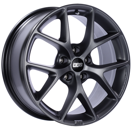 BBS SR 17x7.5 5x112 ET45 Satin Grey Wheel -82mm PFS/Clip Required - Precision R