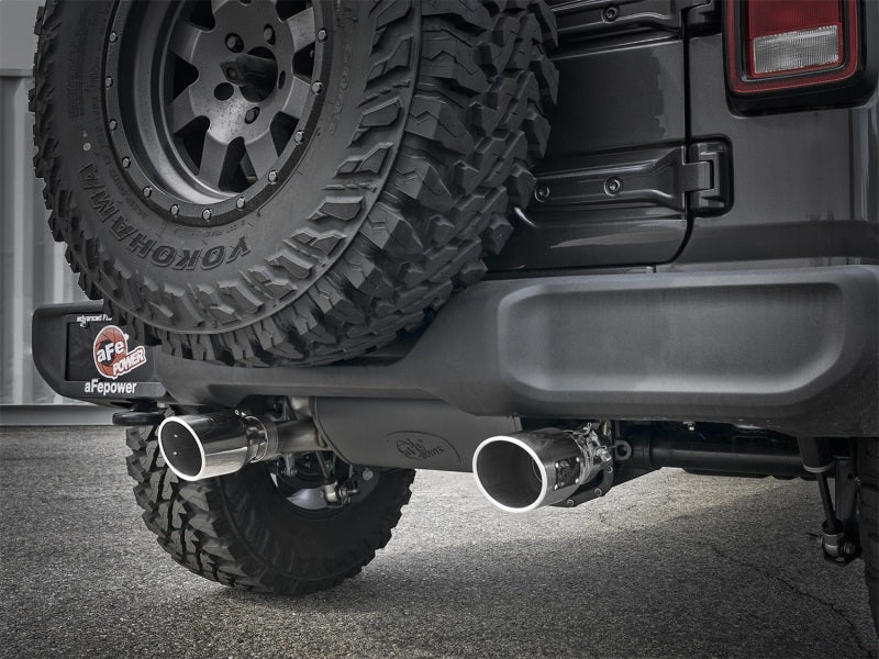 Rebel Series 2.5in 304 SS Cat-Back Exhaust w/ Polished Tips 2018+ Jeep Wrangler (JL) V6 3.6L Precision R