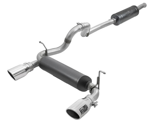 Rebel Series 2.5in 304 SS Cat-Back Exhaust w/ Polished Tips 2018+ Jeep Wrangler (JL) V6 3.6L Precision R