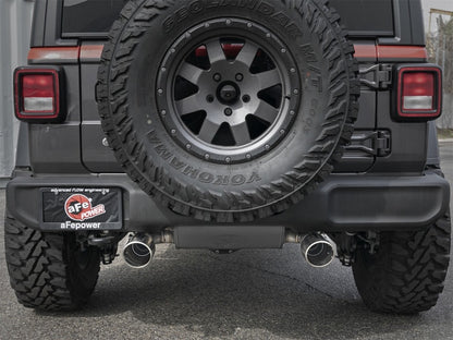 Rebel Series 2.5in 304 SS Cat-Back Exhaust w/ Polished Tips 2018+ Jeep Wrangler (JL) V6 3.6L Precision R