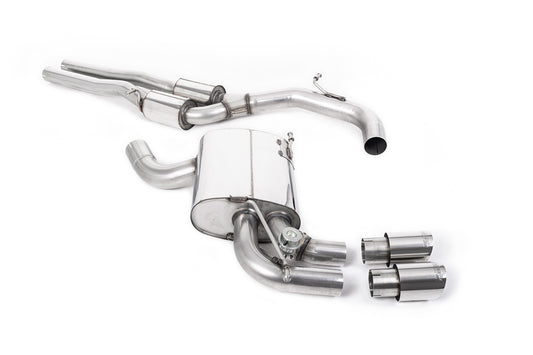 Cat-Back (Polished Tips. Includes Active Exhaust Valve.)