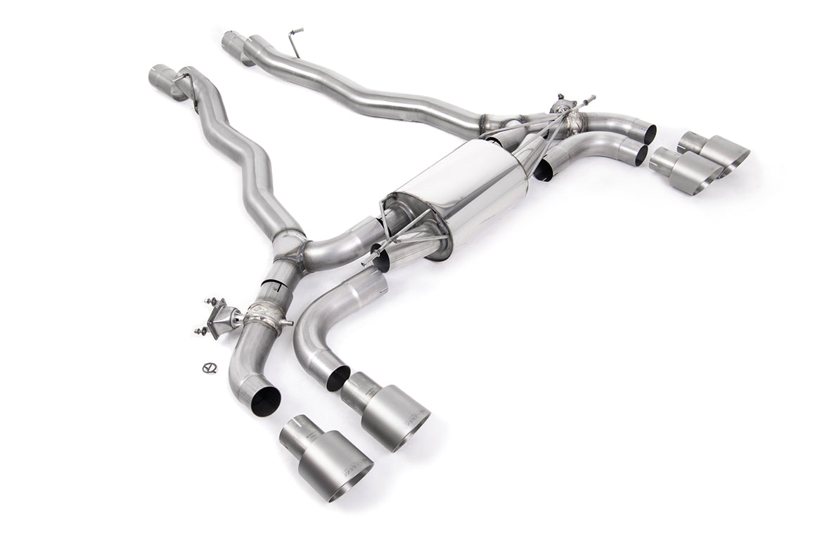 Axle Back(Front Silencer Back System with Brushed Titanium GT-100 Trims)