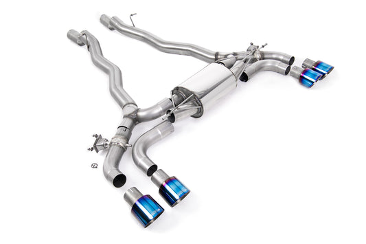 Axle Back(Front Silencer Back System with Burnt / Blue Titanium GT-100 Trims)