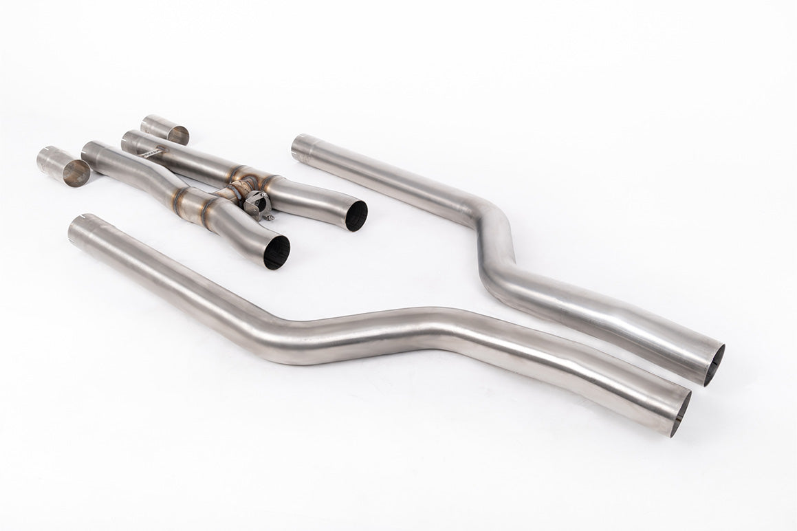 Extras (Active Centre H Pipe and Front Silencer Bypass - Fits to the OE Downpipes and OE or Milltek Front Silencer Back System. - For Vehicles with Slip Joint Connection to OE Downpipes)