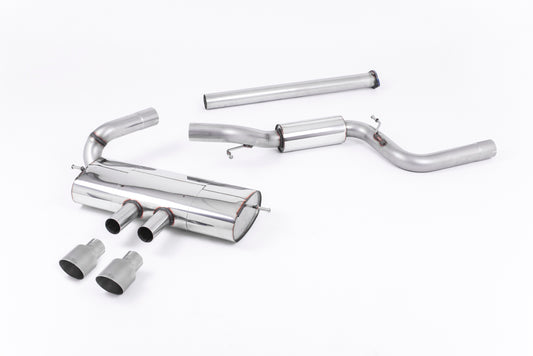 Cat-Back (Semi-resonated (non-resonated front with resonated centre silencer). Titanium Tips)