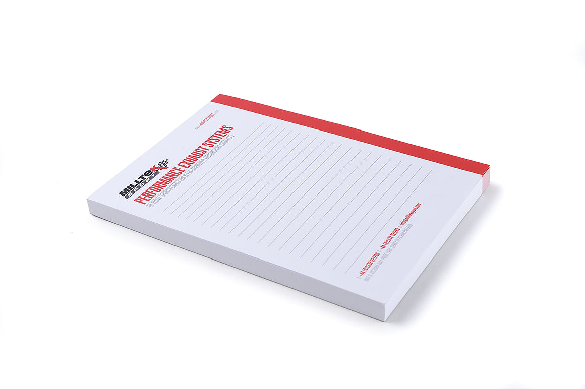 Marketing (Milltek Sport Pack of 3 Branded A5 Notepads)