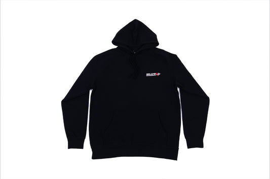 Marketing (Milltek Sport Black Hoodie - Logo on Front Left and Rear - Medium)