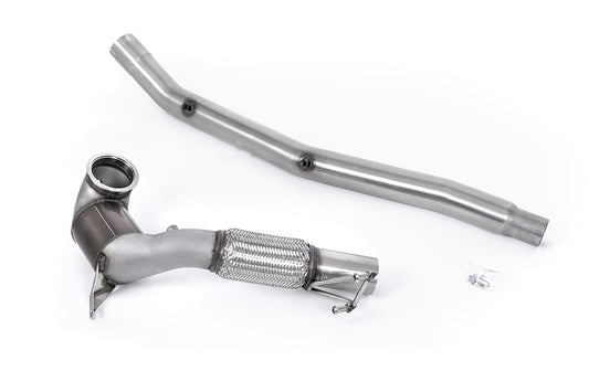 Catted Downpipe (NO CEL (Check Engine Light) - 94mm / 3.7inch ID Turbo Outlet to 80mm / 3.15inch Downpipe with 200CPSI HJS Cat - Fits with OE Cat Back System Only)