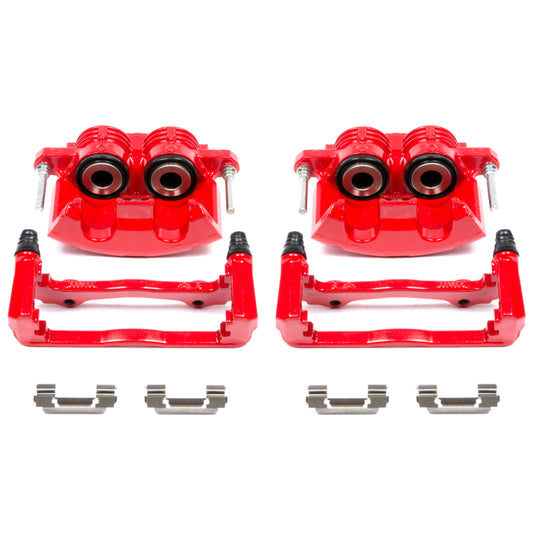 Power Stop 98-02 Chevrolet Camaro Front Red Calipers w/Brackets - Pair