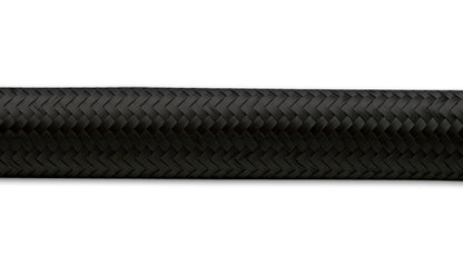 Vibrant -10 AN Black Nylon Braided Flex Hose .56in ID (50 foot roll)