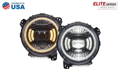 Diode Dynamics 18-23 Jeep JL Wrangler Elite Max LED Headlamps