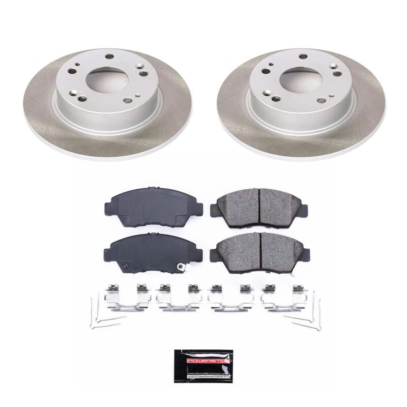 Power Stop 06-11 Honda Civic Front Semi-Coated Rotor Kit