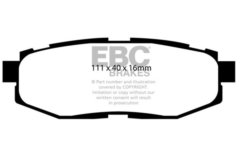 EBC 12+ Scion FR-S 2 Ultimax2 Rear Brake Pads