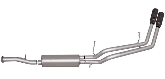 Gibson 07-12 Chevrolet Avalanche LS 5.3L 2.25in Cat-Back Dual Sport Exhaust - Aluminized