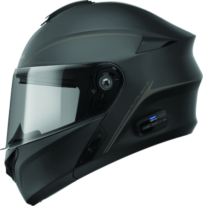 Sena Technologies Outrush R Flip-Up Bluetooth Helmet Matte Black - Medium