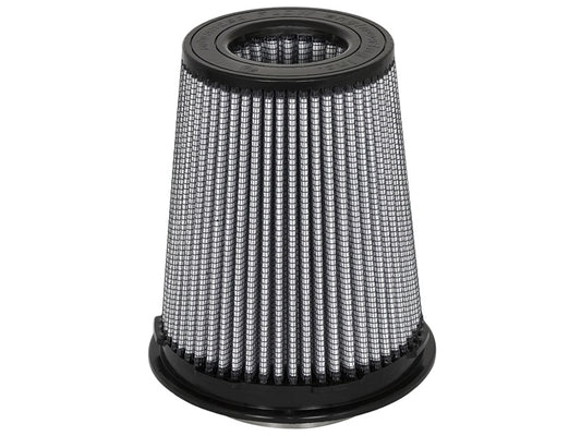 aFe MagnumFLOW Pro DRY S Replacement Air Filter 4in F x 6in B (mt2) x 4-1/2in T (Inv) x 7-1/2in H - Precision R