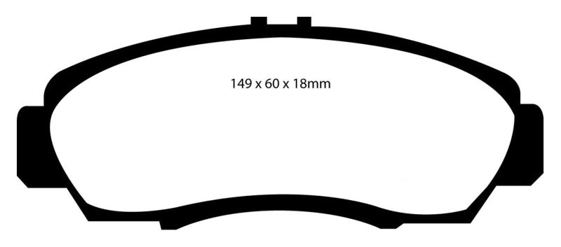 EBC 01-03 Acura CL 3.2 Yellowstuff Front Brake Pads