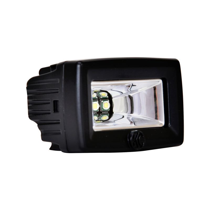 KC HiLiTES C-Series C2 LED 2in. Backup Area Flood Light 20w (Pair Pack System) - Black