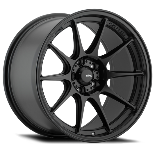 Konig Dekagram 15x9 4x100 ET35 Semi-Matte Black