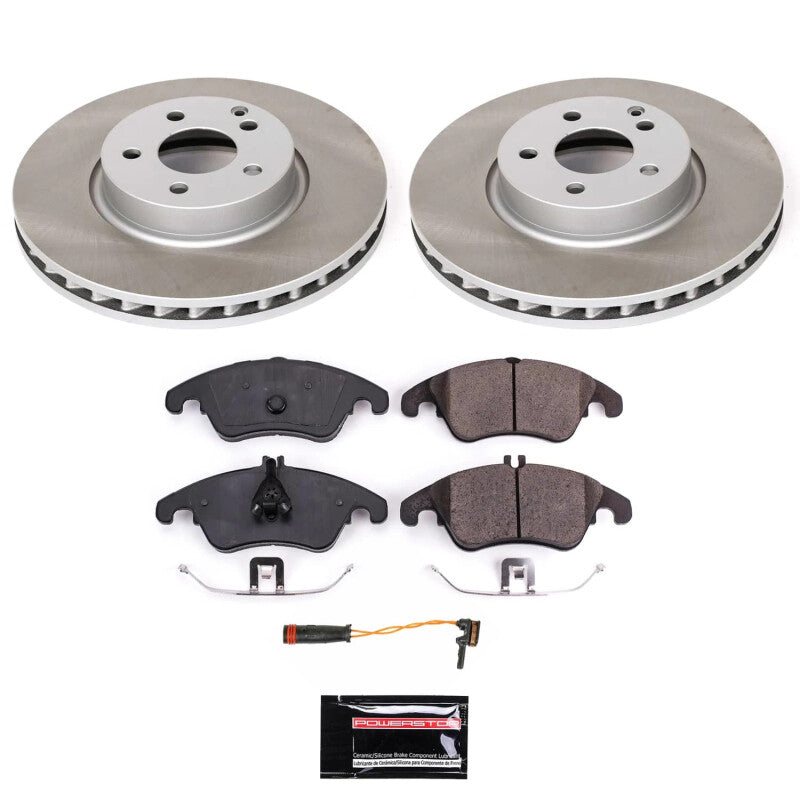 Power Stop 2016 Mercedes-Benz SLK300 Front Semi-Coated Rotor Kit