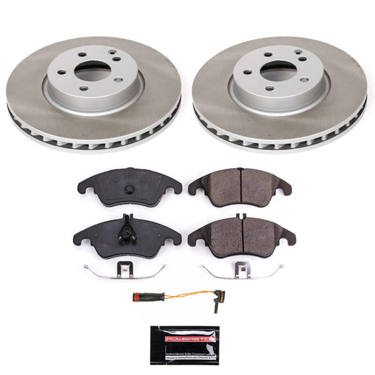 Power Stop 2016 Mercedes-Benz SLK300 Front Semi-Coated Rotor Kit