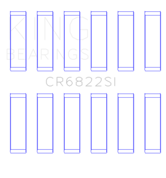 King Engine Bearings Chrysler 226 (3.7L) (Size +1.0mm) Connecting Rod Bearing Set