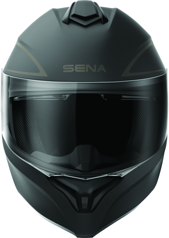 Sena Technologies Outrush R Flip-Up Bluetooth Helmet Matte Black - Small