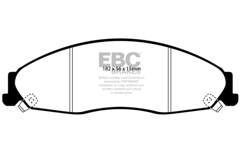 EBC 02-05 Cadillac CTS 2.6 Ultimax2 Front Brake Pads