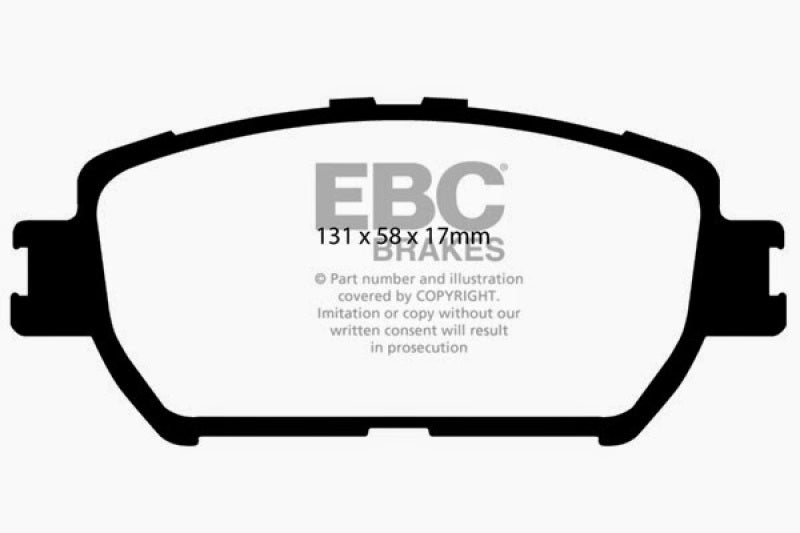 EBC 06-07 Lexus GS300 3.0 Ultimax2 Front Brake Pads