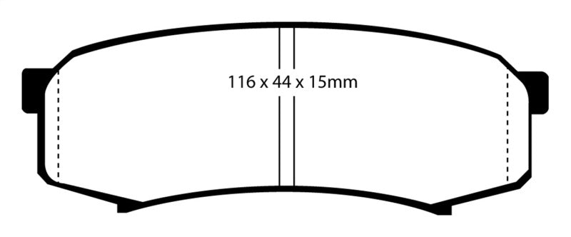 EBC 10+ Lexus GX460 4.6 Yellowstuff Rear Brake Pads