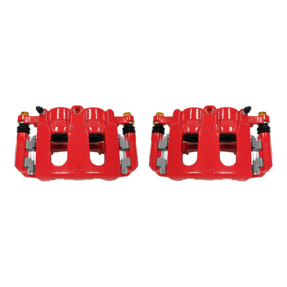 Power Stop 11-17 Ford Explorer Front Red Calipers w/Brackets - Pair