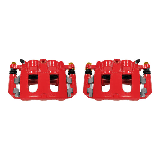 Power Stop 11-17 Ford Explorer Front Red Calipers w/Brackets - Pair