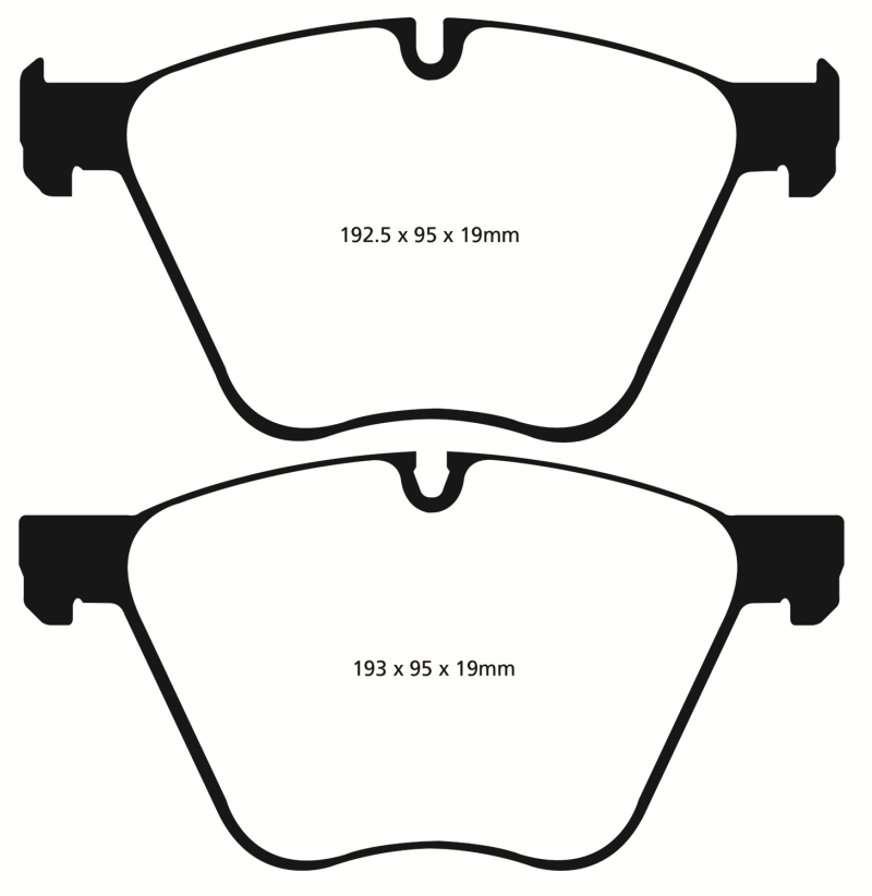 EBC 10-15 BMW X6 4.4 Twin Turbo Hybrid Yellowstuff Front Brake Pads