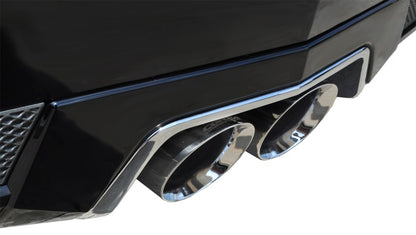 Corsa 2011-2015 Cadillac CTS Coupe V 6.2L V8 Polished Sport Axle-Back Exhaust