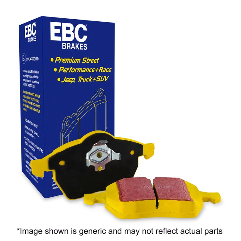 EBC 14+ Jaguar F-Type (Cast Iron Rotors Only) 5.0 Supercharged (490) Yellowstuff Rear Brake Pads