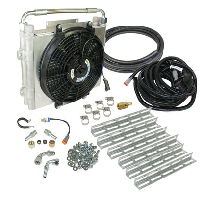 BD Diesel Xtrude Double Stacked Transmission Cooler Kit - Universial 5/8in Tubing