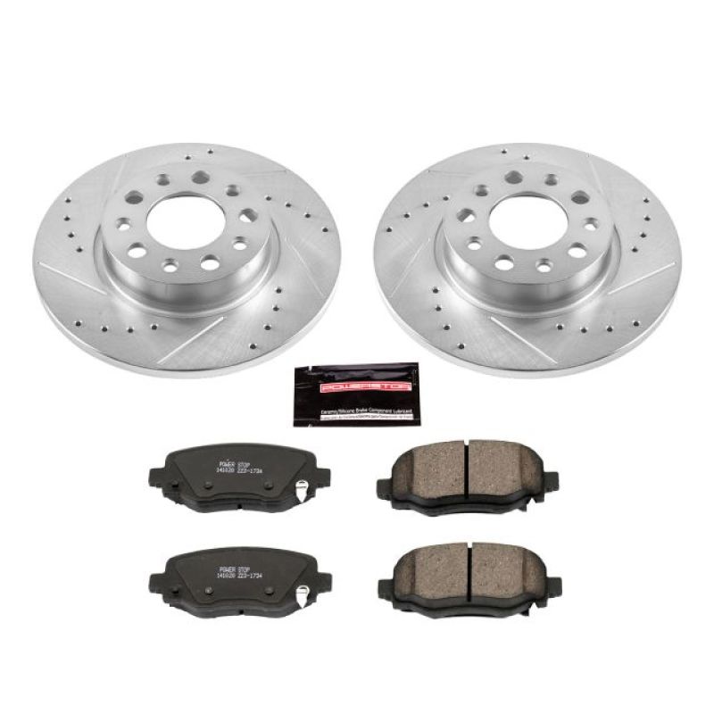 Power Stop 16-18 Fiat 500X Rear Z23 Evolution Sport Brake Kit